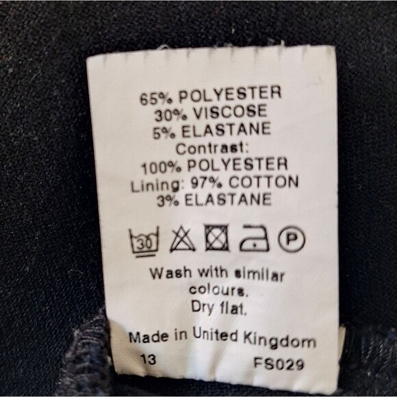 River Island Womens Coquette Skort Short Plaid Faux Leather Side Zip Size 8 - Picture 9 of 15